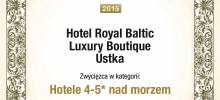 I nagroda w kategorii HOTELE 4-5* NAD MORZEM w konkursie Best Hotel Avard 2015