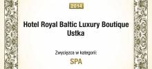 I nagroda w kategorii NAJLEPSZE SPA 2014 w konkursie Best Hotel Award 2014
