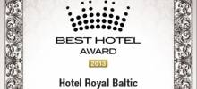 II nagroda w kategorii NAJLEPSZE SPA 2013 w konkursie Best Hotel Award 2013